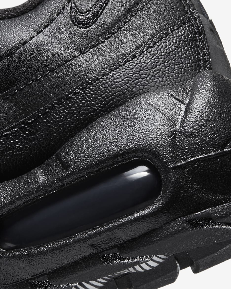 All black leather nike air max online